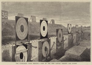 The Wimbledon Prize Meeting, View of the New Canvas Targets and Dummy by English School